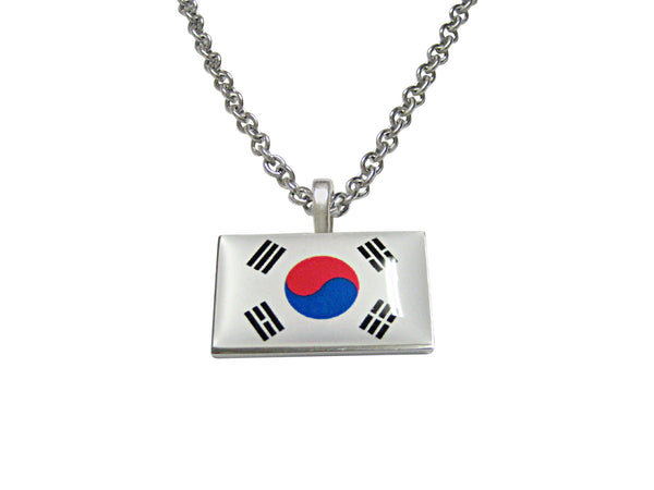 Korea Flag Pendant Necklace