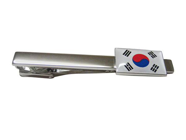 Korea Flag Square Tie Clip
