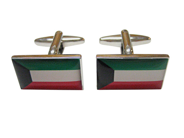 Kuwait Flag Pendant Cufflinks