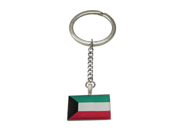 Kuwait Flag Pendant Keychain