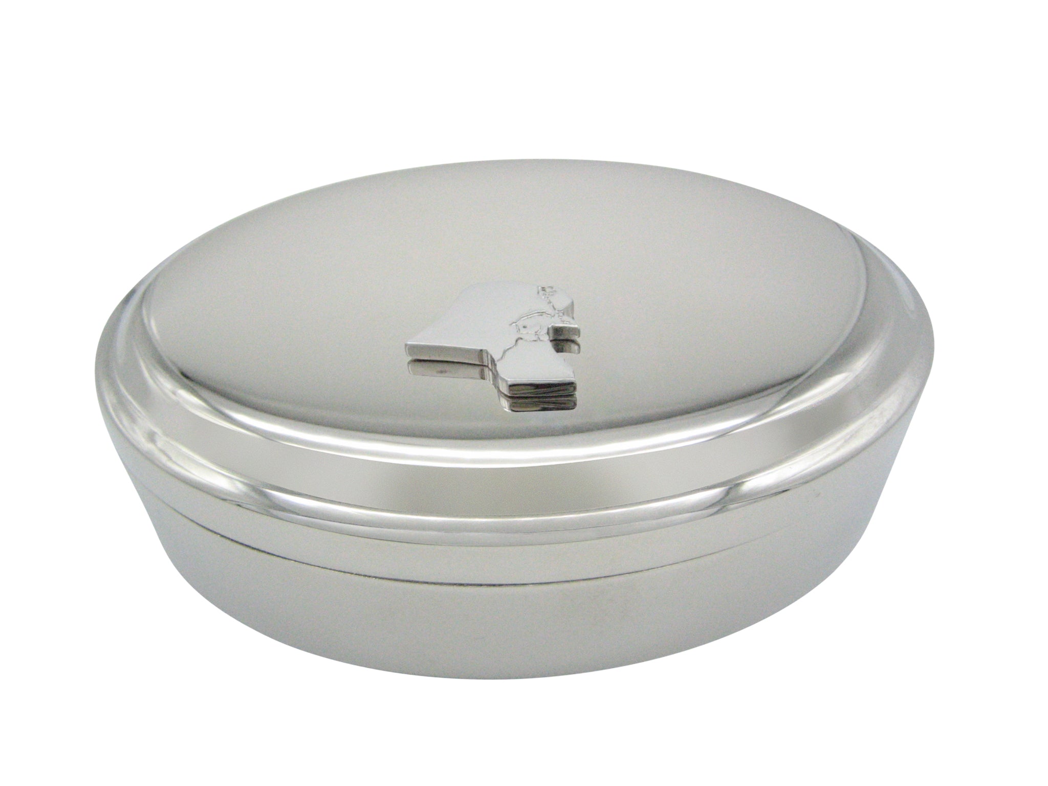 Kuwait Map Shape Pendant Trinket Jewelry Box