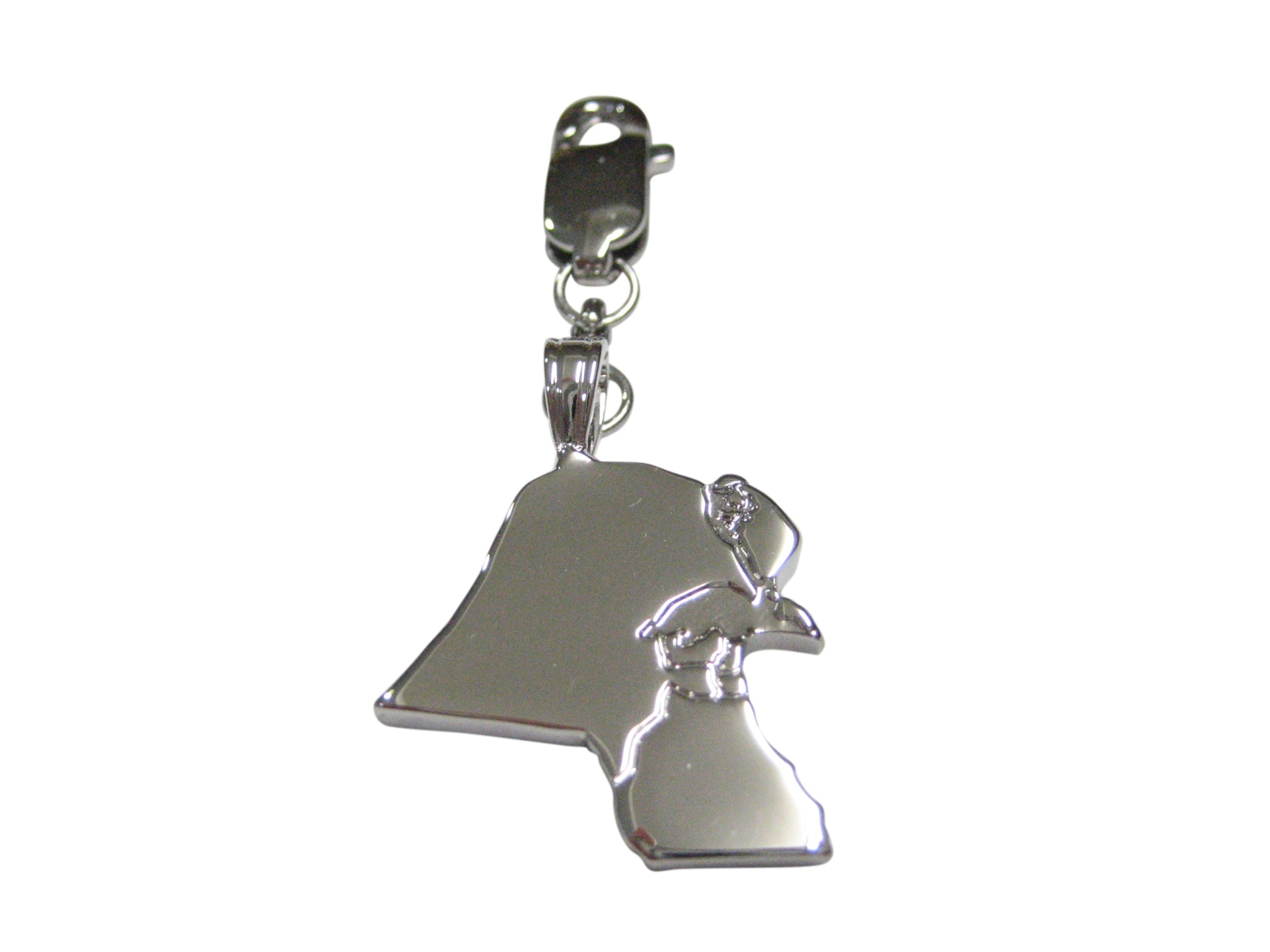Kuwait Map Shape Pendant Zipper Pull Charm