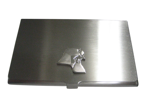 Kuwait Map Shape and Flag Design Business Card Holder