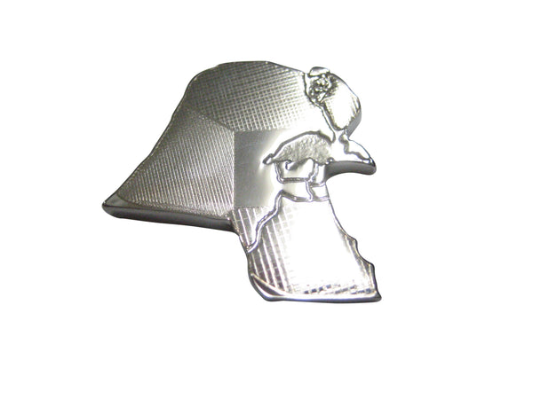 Kuwait Map Shape and Flag Design Magnet