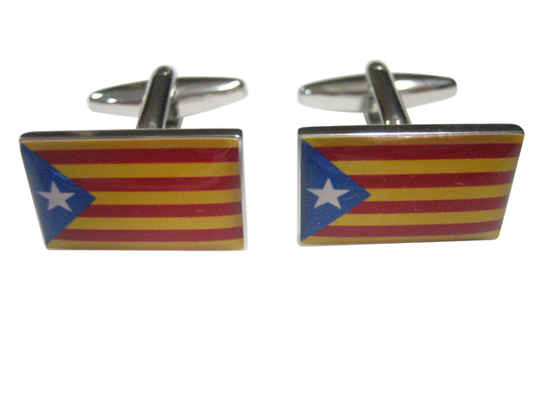 La Senyera Estelada Catalonia Flag Cufflinks
