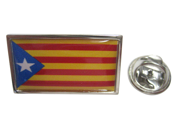 La Senyera Estelada Catalonia Flag Lapel Pin