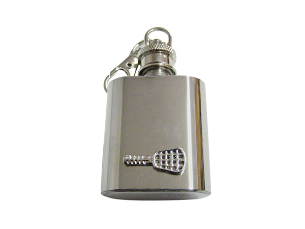 Lacrosse Stick 1 Oz. Stainless Steel Key Chain Flask