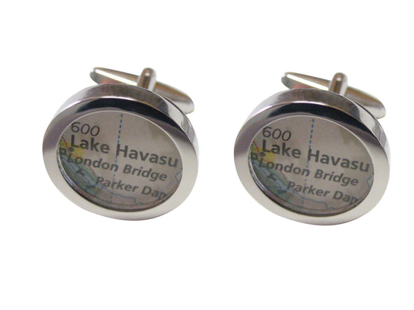 Lake Havasu Map Cufflinks