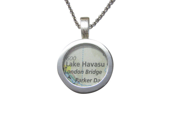 Lake Havasu Map Pendant Necklace