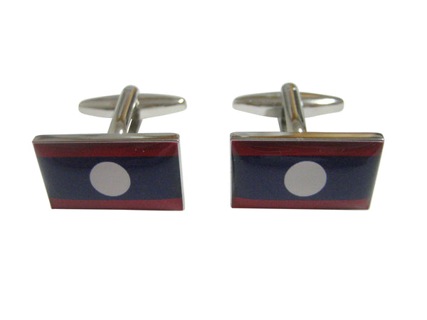 Laos Flag Cufflinks