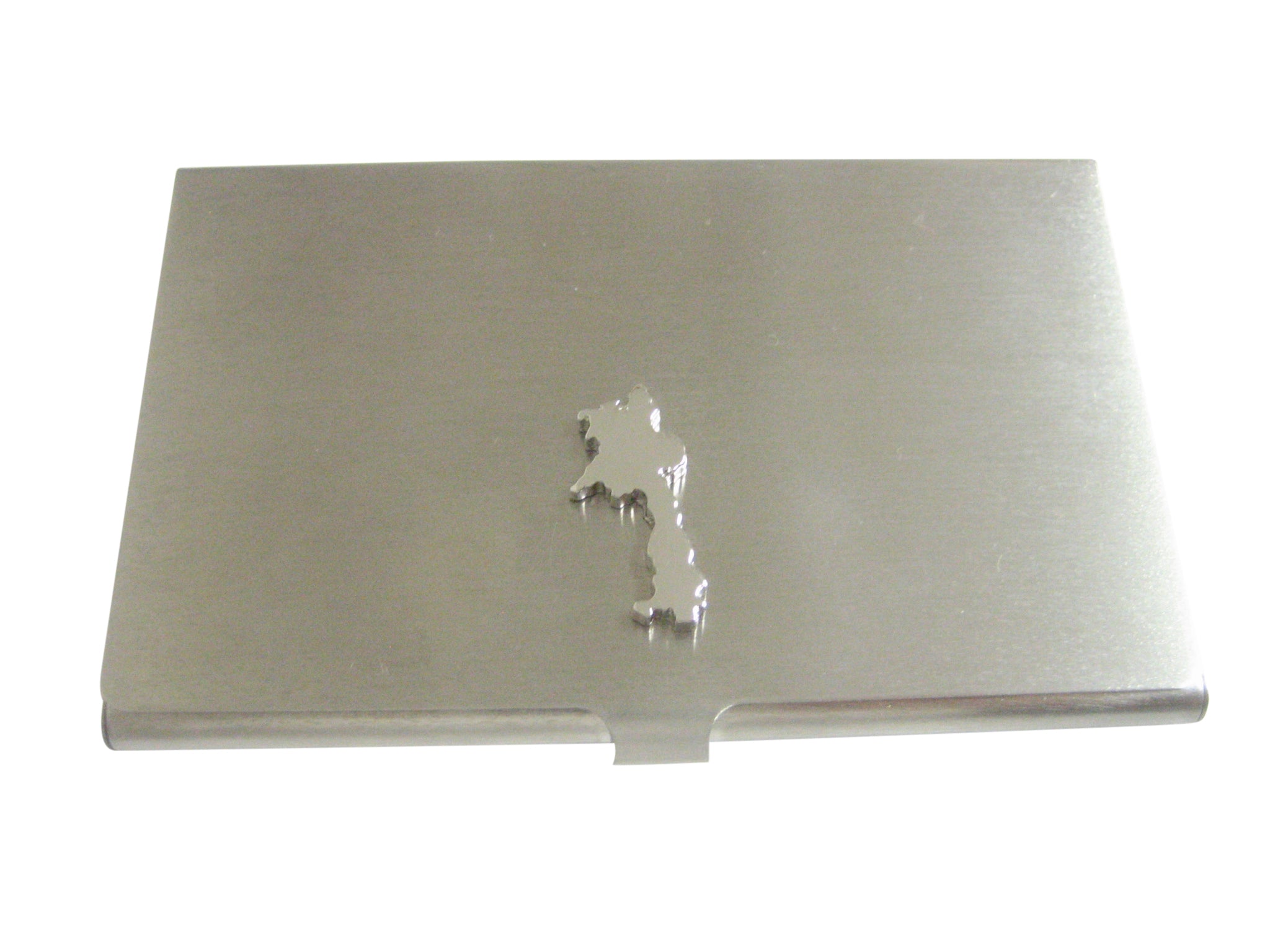 Laos Map Shape Business Card Holder