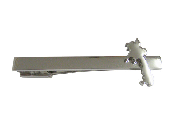 Laos Map Shape Square Tie Clip