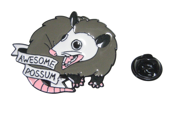 Large Awesome Possum Lapel Pin