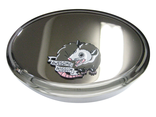 Large Awesome Possum Oval Trinket Jewelry Box