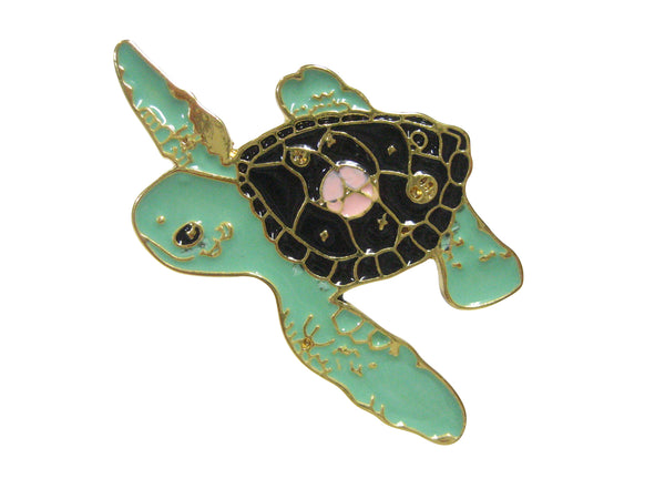 Large Green Sea Turtle Adjustable Size Fashion Ring