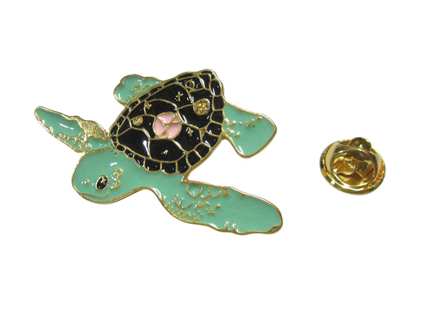 Large Green Sea Turtle Lapel Pin