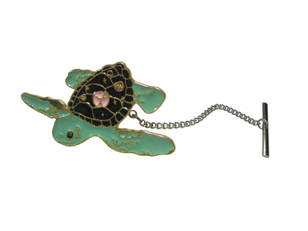 Large Green Sea Turtle Tie Tack