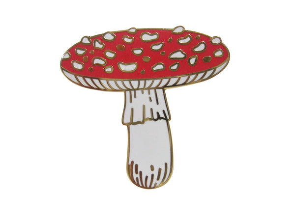 Large Red Toned Mushroom Fungus Adjustable Size Fashion Ring