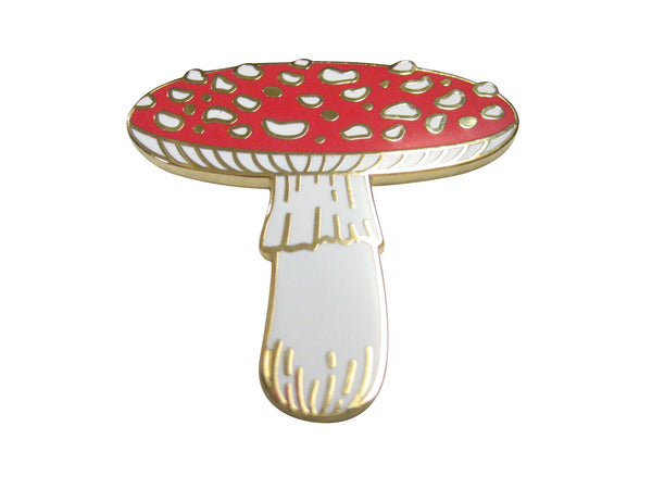Large Red Toned Mushroom Fungus Magnet