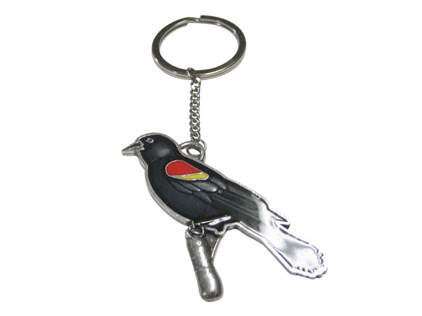 Large Redwing Blackbird Pendant Keychain