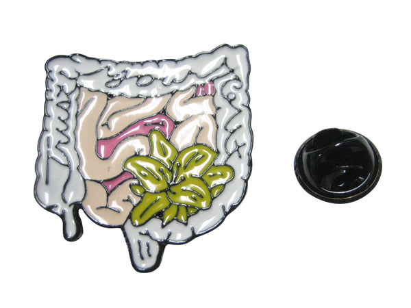 Large Trust Your Gut Lapel Pin