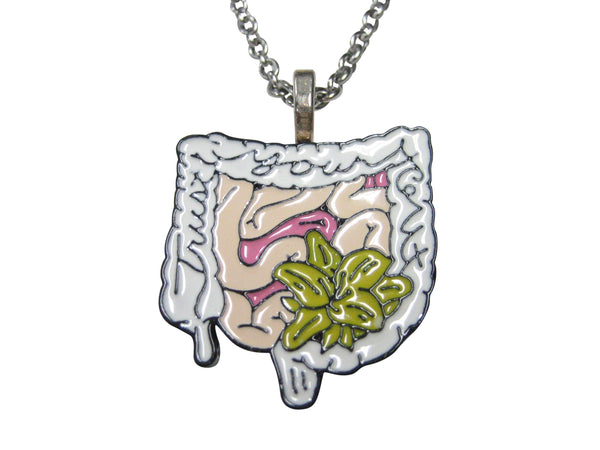 Large Trust Your Gut Pendant Necklace