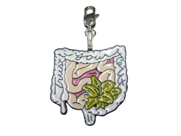 Large Trust Your Gut Pendant Zipper Pull Charm
