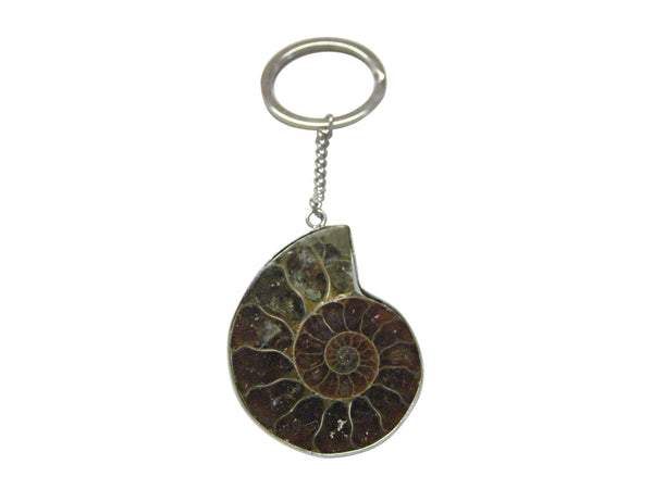 Large Ammonite Pendant Keychain