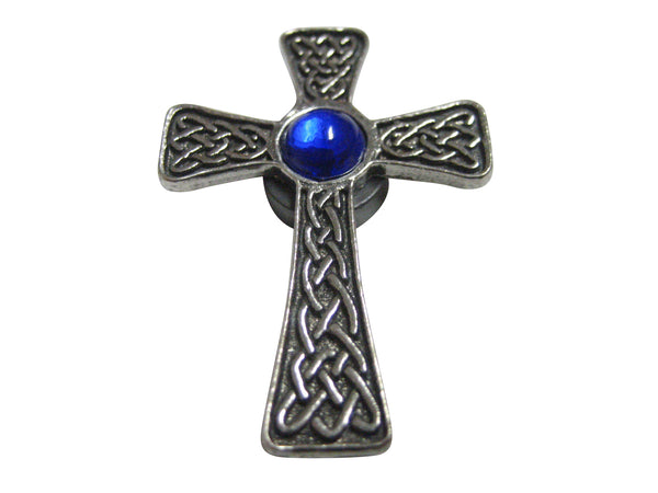 Large Celtic Cross with Blue Center Magnet
