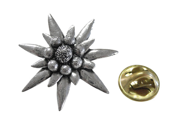 Large Edelweiss Flower Lapel Pin