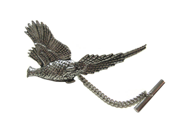Large Flying Pheasant Bird Tie Tack