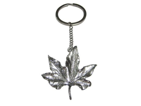 Large Maple Leaf Pendant Keychain