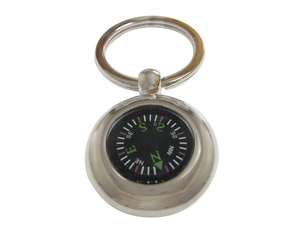 Large Novelty Compass Pendant Keychain