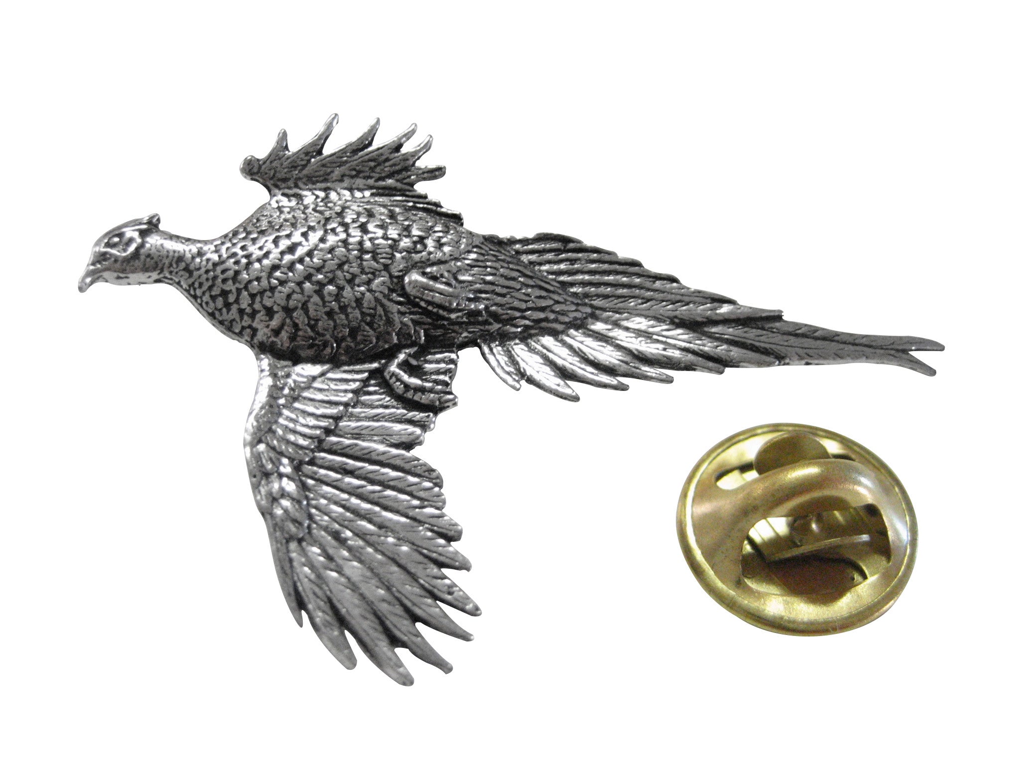 Large Pheasant Bird Lapel Pin
