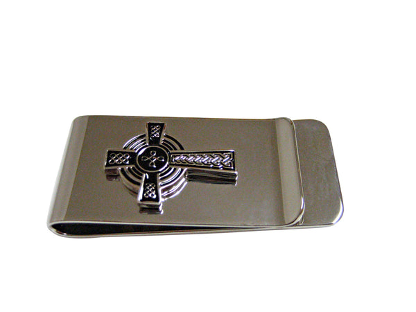 Large Textured Cross Money Clip