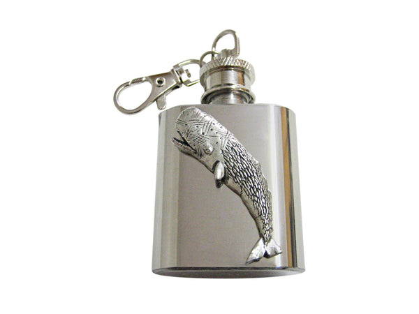 Large Whale 1 Oz. Stainless Steel Key Chain Flask