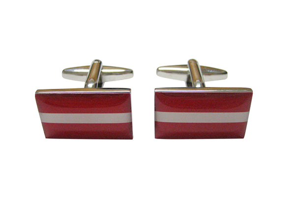 Latvia Country Flag Cufflinks