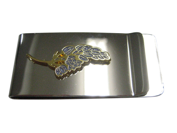 Lavender Flower Money Clip