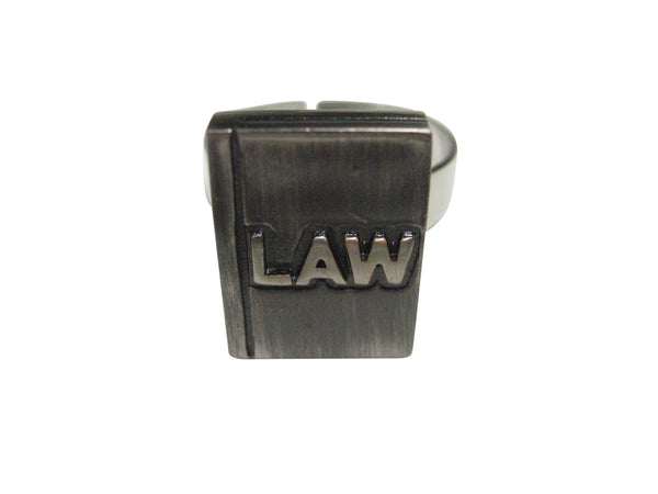 Law School Book Lawyer Adjustable Size Fashion Ring