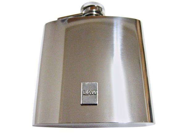 Law School Book Lawyer 6 Oz. Stainless Steel Flask