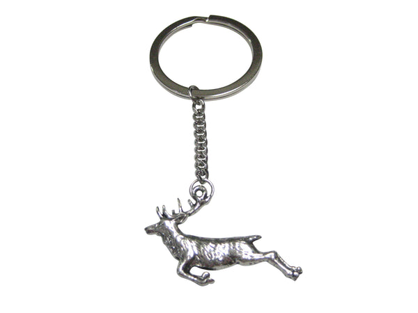 Leaping Deer Pendant Keychain