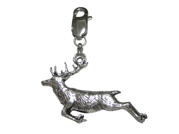 Leaping Deer Pendant Zipper Pull Charm