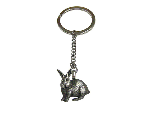 Leaping Hare Rabbit Pendant Keychain