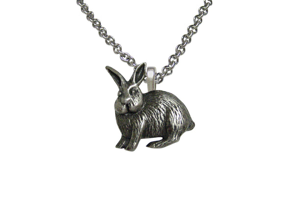Leaping Hare Rabbit Pendant Necklace