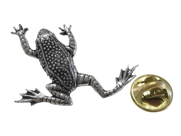 Leaping Toad Frog Lapel Pin