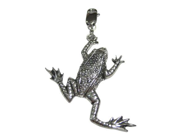 Leaping Toad Frog Pendant Zipper Pull Charm