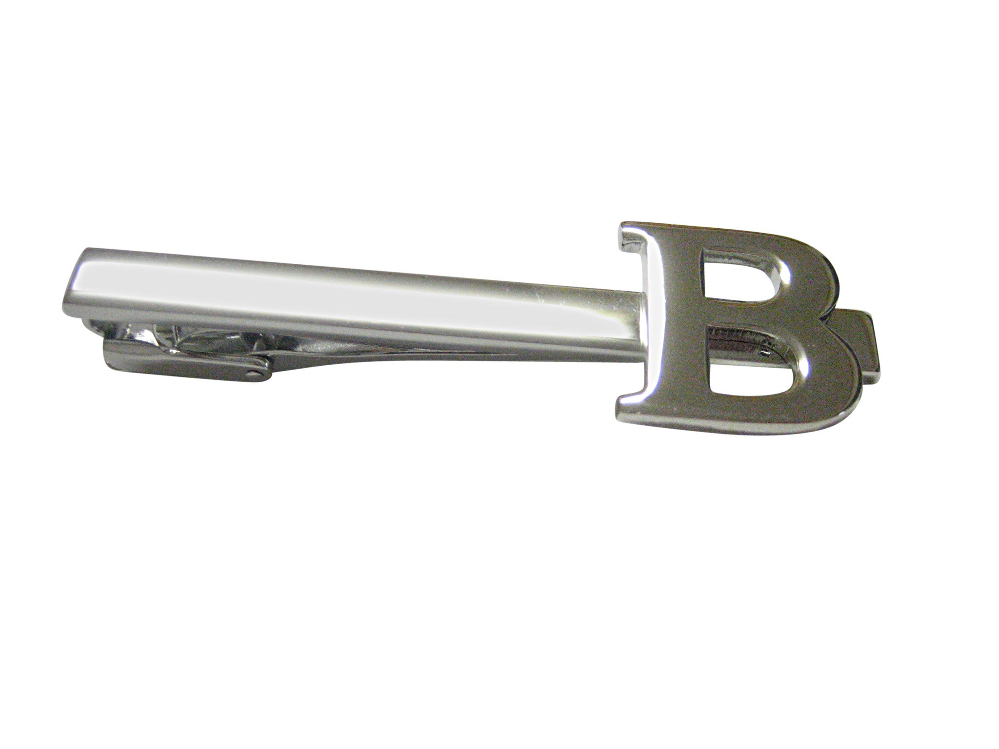 Letter B Monogram Square Tie Clip