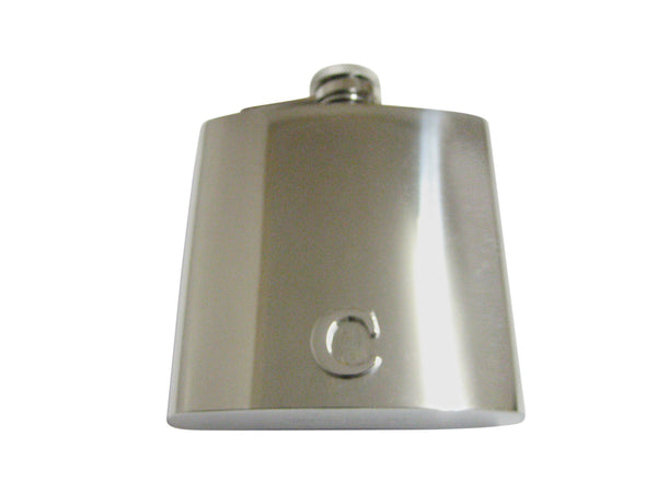 Letter C Monogram 6 Oz. Stainless Steel Flask