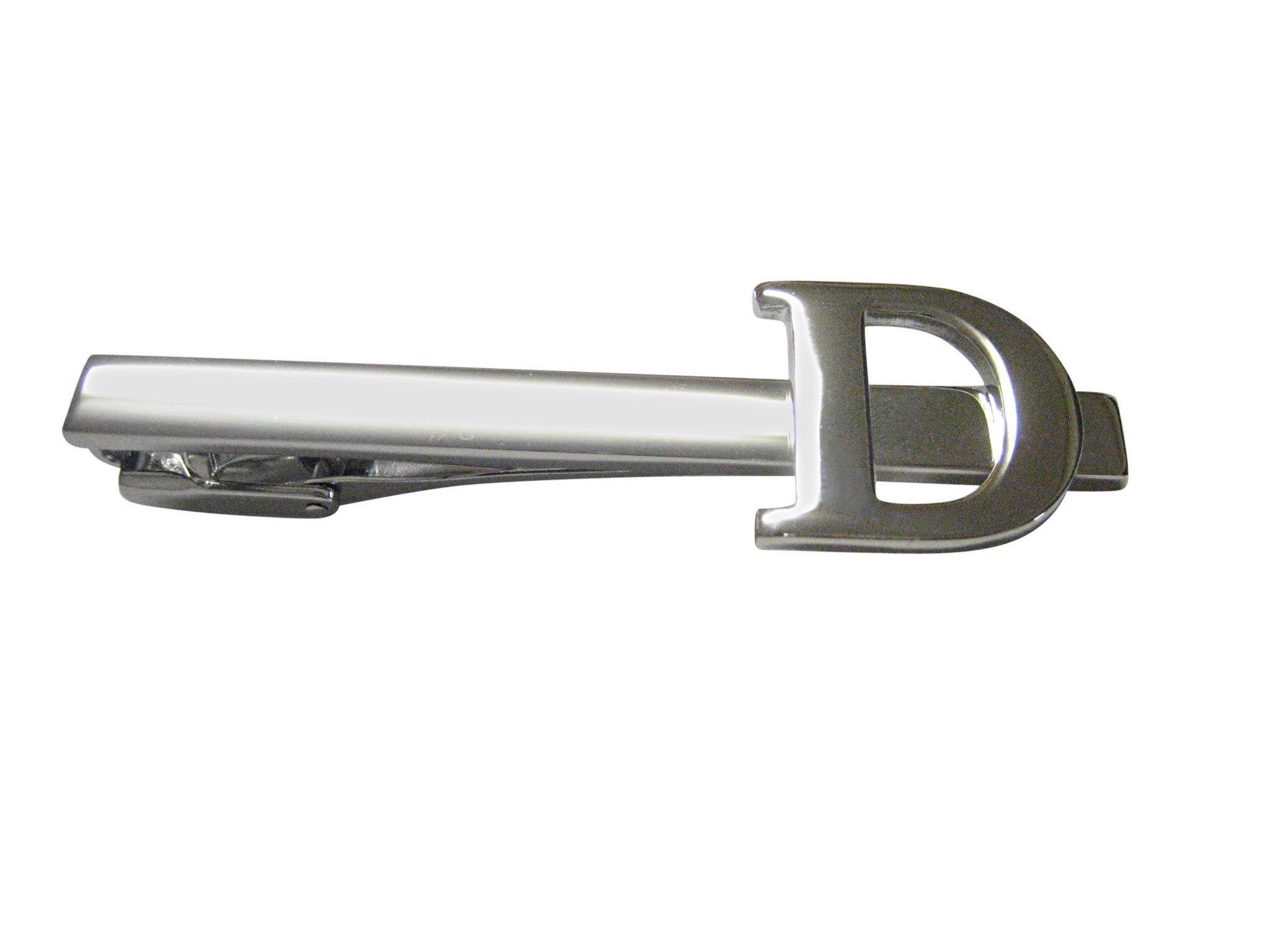 Letter D Monogram Square Tie Clip