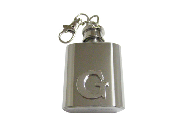 Letter G Monogram 1 Oz. Stainless Steel Key Chain Flask